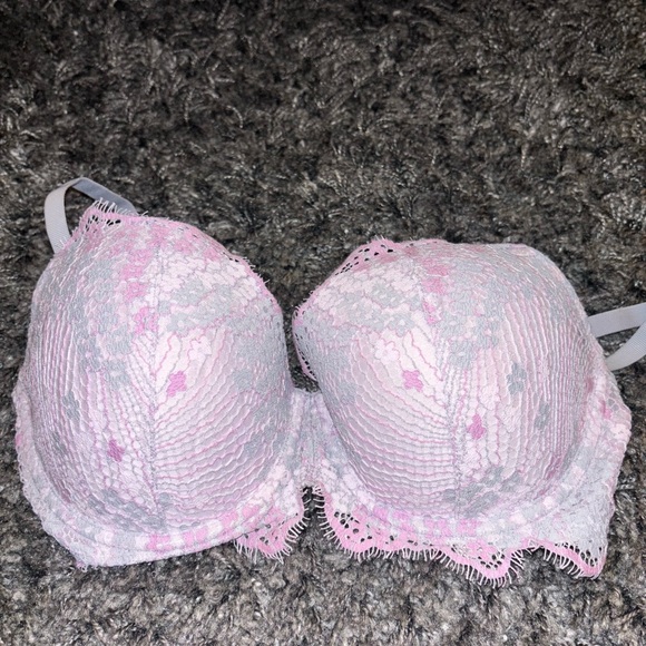 Victoria's Secret Lace Bra - Pink & White - Picture 1 of 6